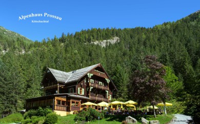 Restaurant Alpenhaus Prossau im Kötschachtal in Bad Gastein, Gasteinertal im Sommer